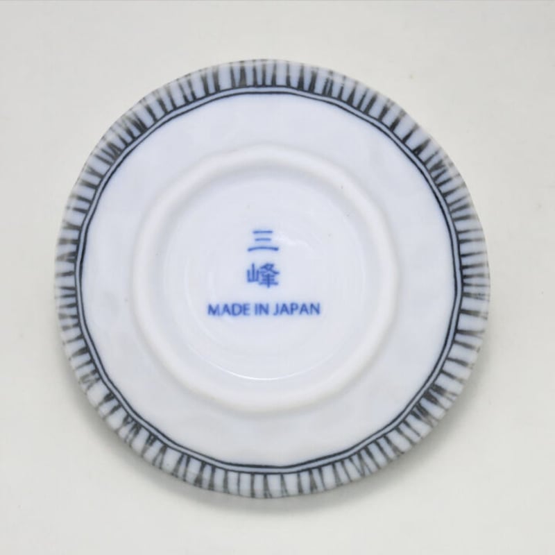 細十草 3寸(9cm)三角小鉢(磁器)(美濃焼) | ヤマニシ西尾陶器