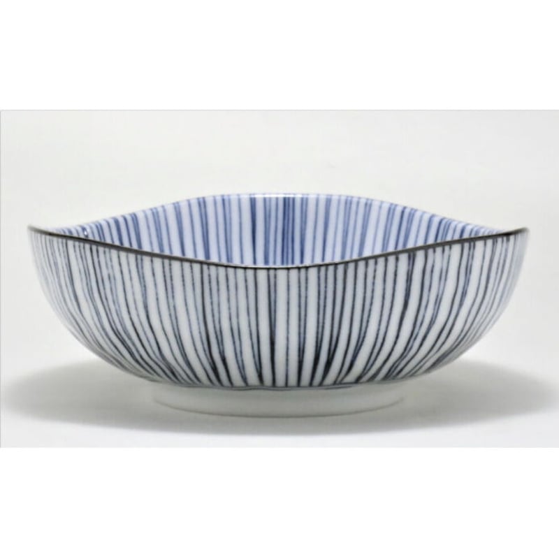 細十草 4.5寸(13.5cm)三角小鉢 (磁器) (美濃焼) | ヤマニシ西尾陶器