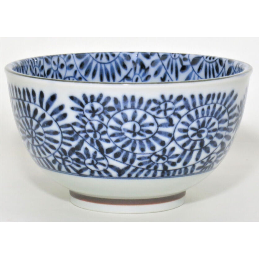 藍染タコ唐草 軽量丼(小)(磁器) (美濃焼) | ヤマニシ西尾陶器