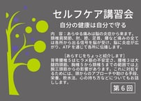 第6回セルフケア講習会動画【セルフケア：痛みについてのお話】【動画URL付きPDF】