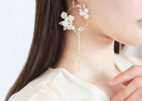 "Hydrangea scandens " pierce/earring