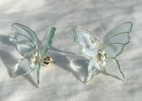 Blue butterfly pierce/earring