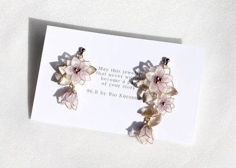 "balloon flower" pierce/earring