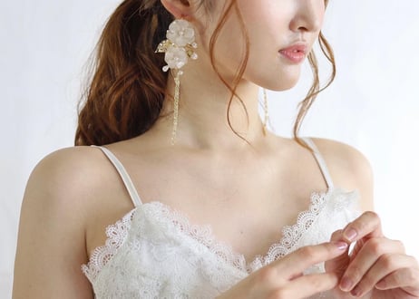 " Ranunculus " 2way pierce/earring