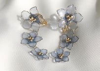 "Delphinium" pierce/earring (blue)