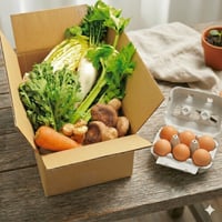 オーガニックスペシャル野菜セット＜有機野菜5品＋有機たまご6個＞