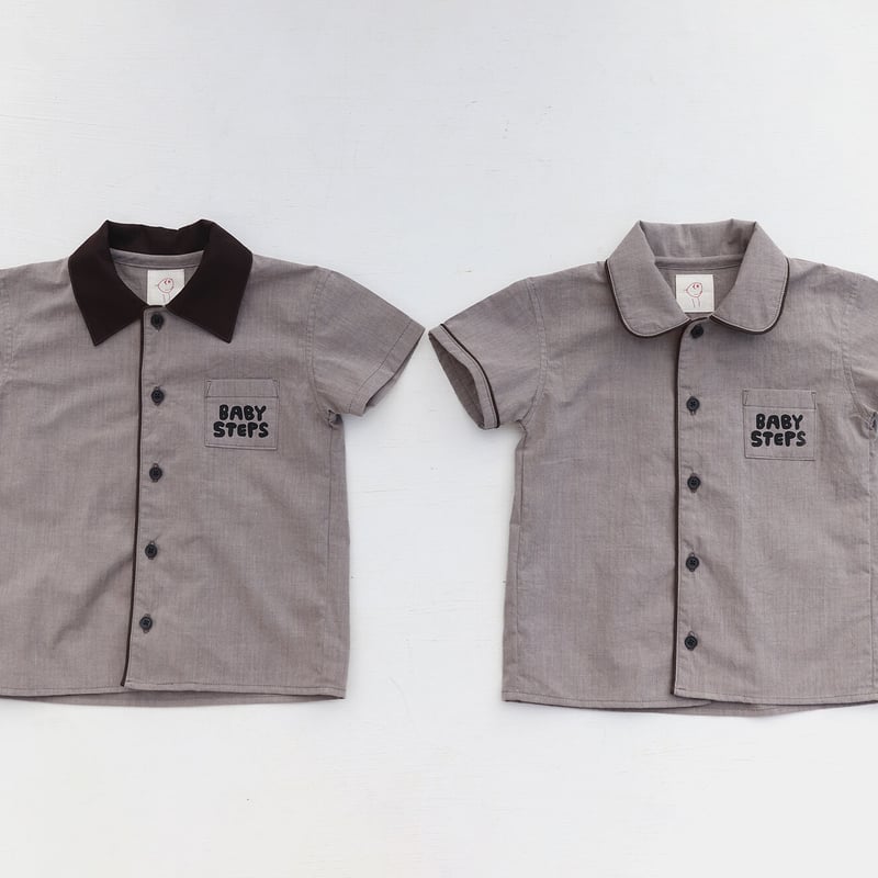 piping shirt baby steps brown chipmunk