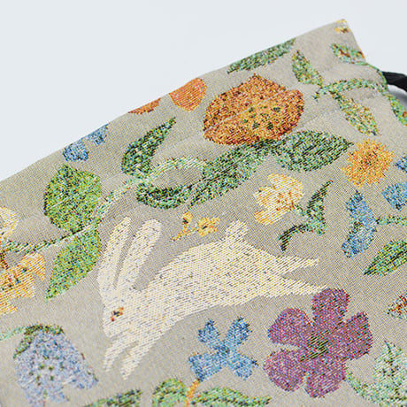 Plants-Rabbits　Drawstring purse