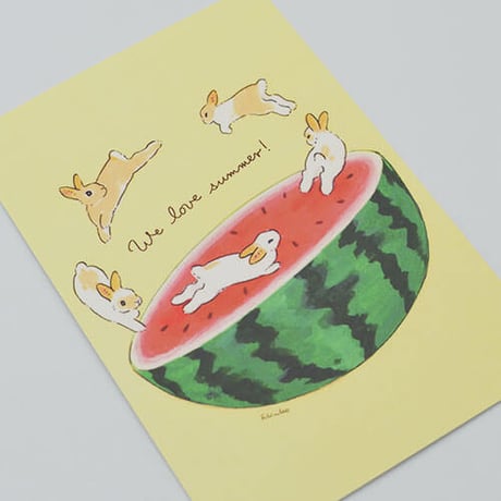 postcard / I love summer [ Schinako ] | Rabbit ...