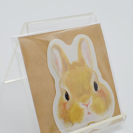 rabbit face sticker  [ luluSTORE ]