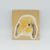 lop-eared rabbit face sticker  [ luluSTORE ]