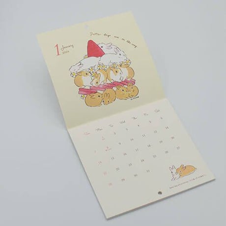 2024 rabbit calendar [ Schinako ] | Rabbit desi&hellip;