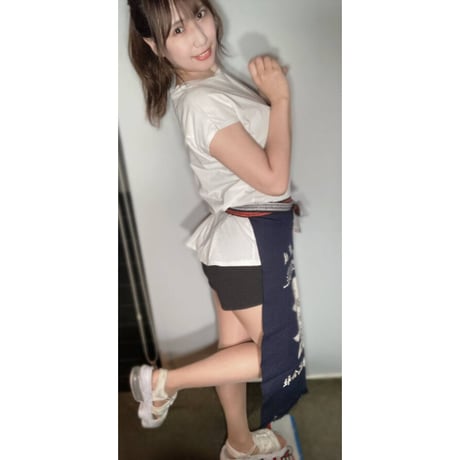 東酒類オリジナル「黒鷹」帆前掛け 紺　１枚