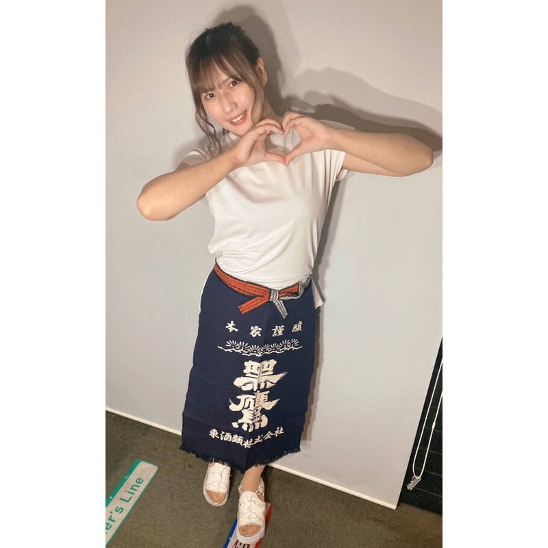 東酒類オリジナル「黒鷹」帆前掛け 白 1枚 | AZUMA-SHURUI's STORE