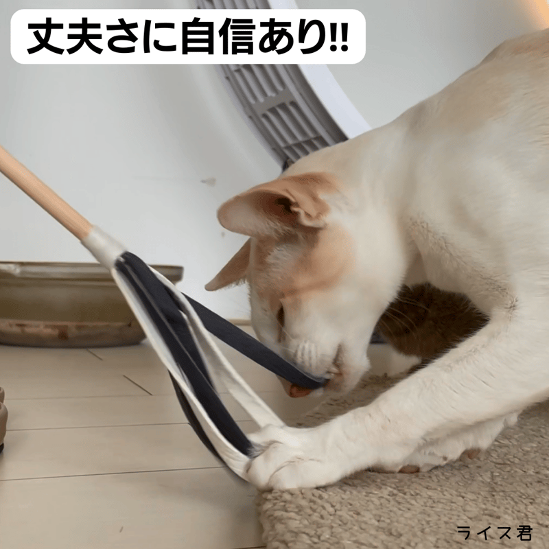 鹿革ぱたぱた スティックタイプの猫じゃらし | 山猫本舗