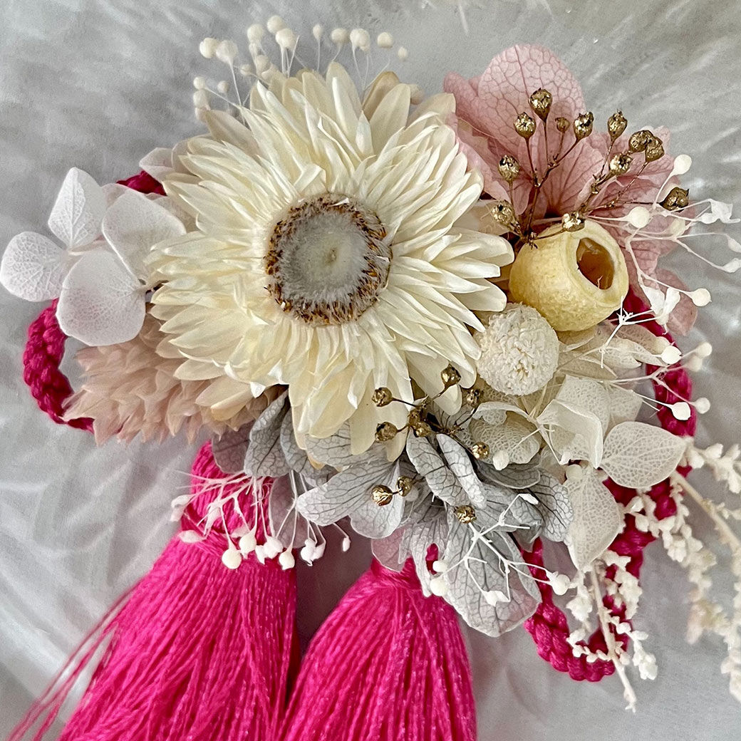 color double tassel × flower accessory 02 | equ