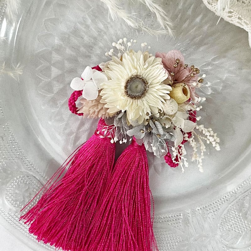 color double tassel × flower accessory 02 | equ