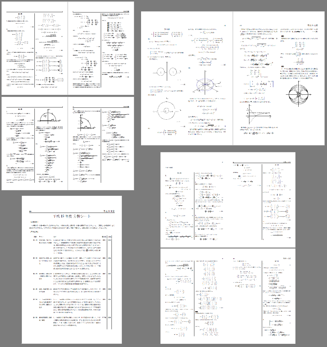 東京大学大学院 工学系研究科 入試問題 数学 解答例(2022~2004年度 東京大学大学院 工学系研究科 入試問題 数学 解答例(2022~2004年度