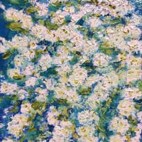 花風水『こでまり』油絵