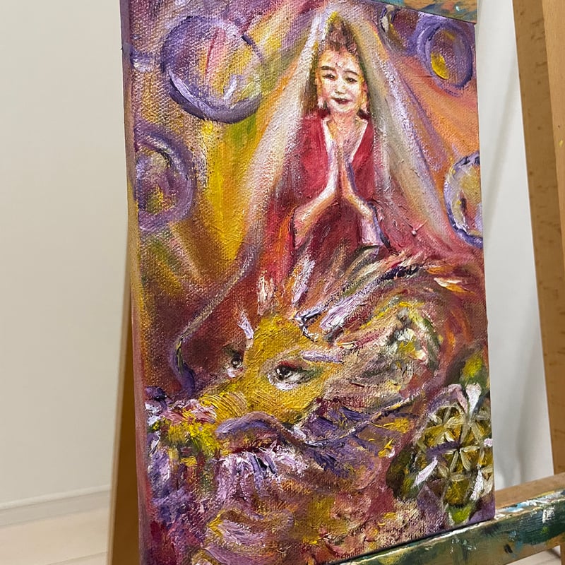 三十三観音『龍頭観音』油絵 | ✨神秘の画室✨