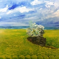 運気アップ絵画『菜の花』油絵