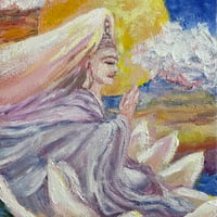 油絵 観音様 騎龍観音 - 東京国立近代美術館