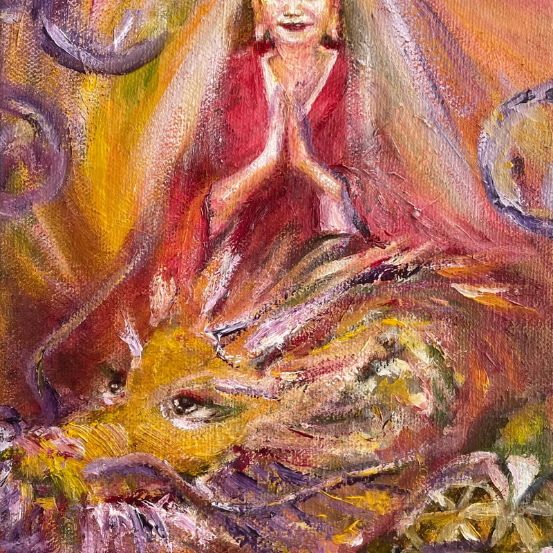 三十三観音『龍頭観音』油絵 | ✨神秘の画室✨