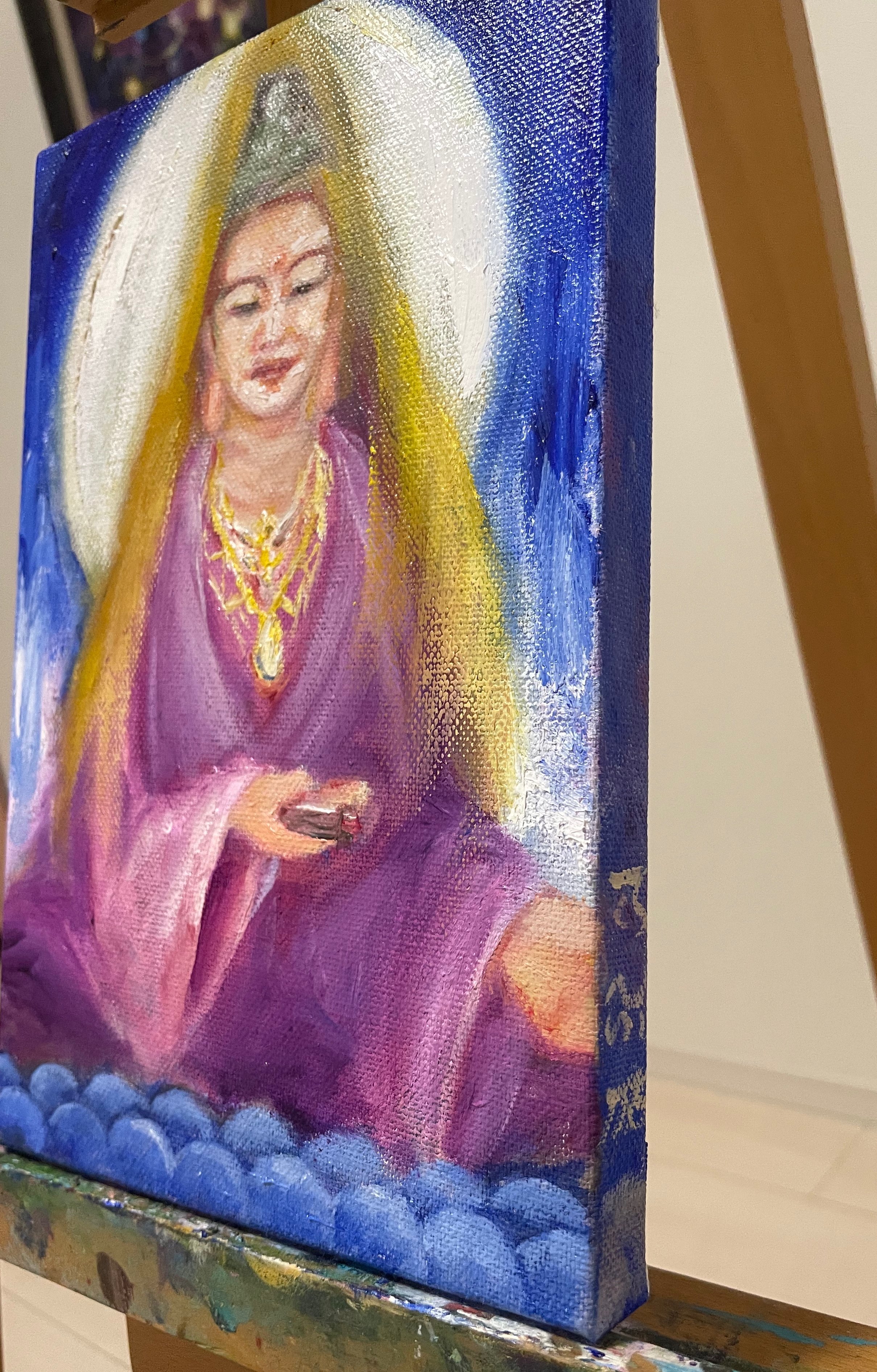 三十三観音『持経観音』油絵 | ✨神秘の画室✨