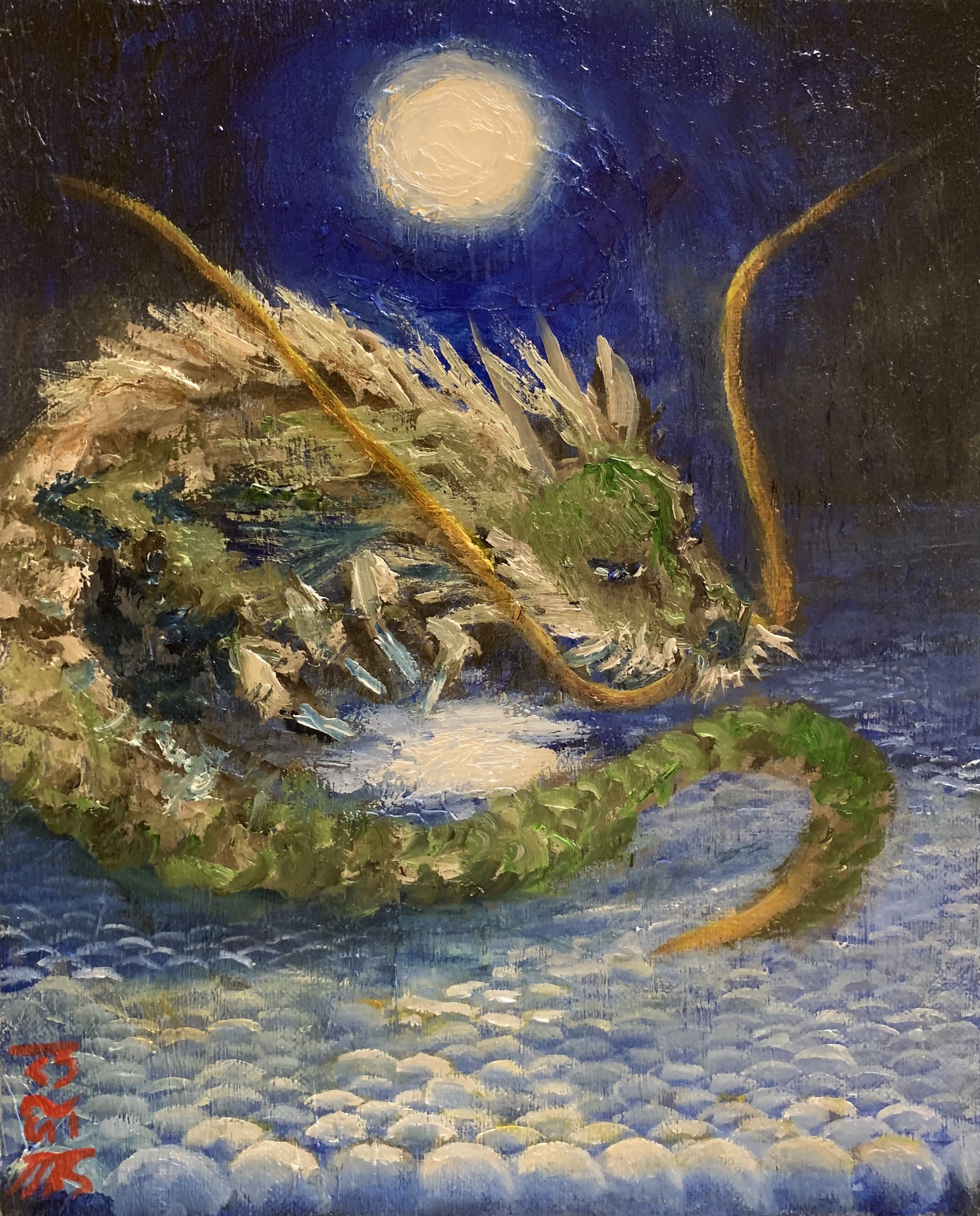 開運絵画　❀八卦全て最強絵画❀龍繋 original