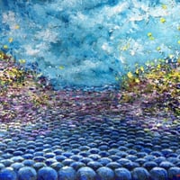 風水インテリア『春はこび』油絵
