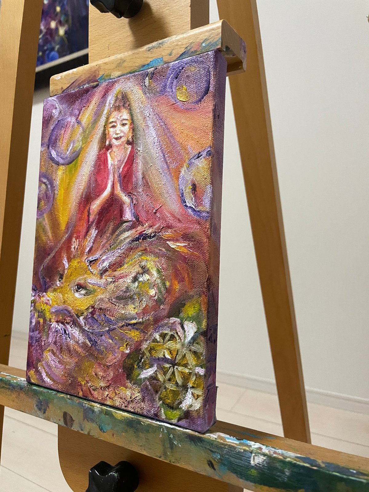 三十三観音『龍頭観音』油絵 | ✨神秘の画室✨