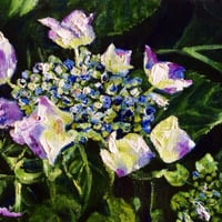 神秘的『紫陽花』風水アート