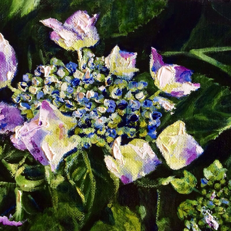 神秘的『紫陽花』風水アート | ✨神秘の画室✨