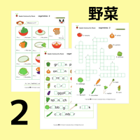 Action Pair 野菜テキスト レベル２