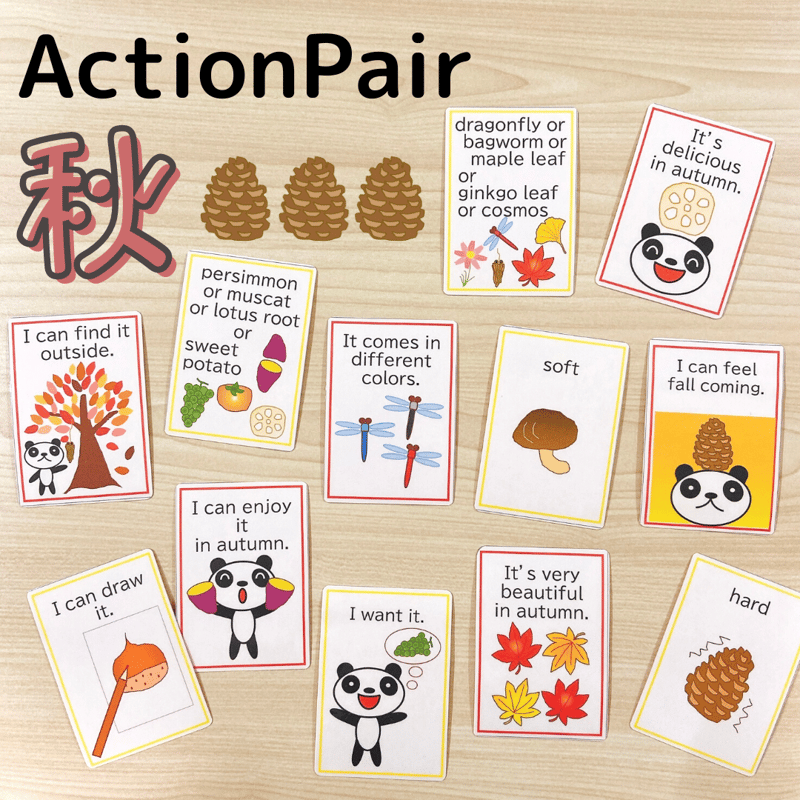 Action Pair 秋 教材三点セット | シーズのおうち英語教材