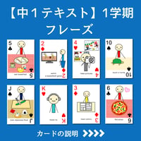 【中1テキスト | 1学期】フレーズトランプ