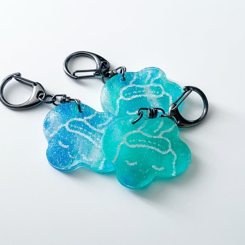 水風呂ウサアクリルキーホルダー | サウナウサヤサン