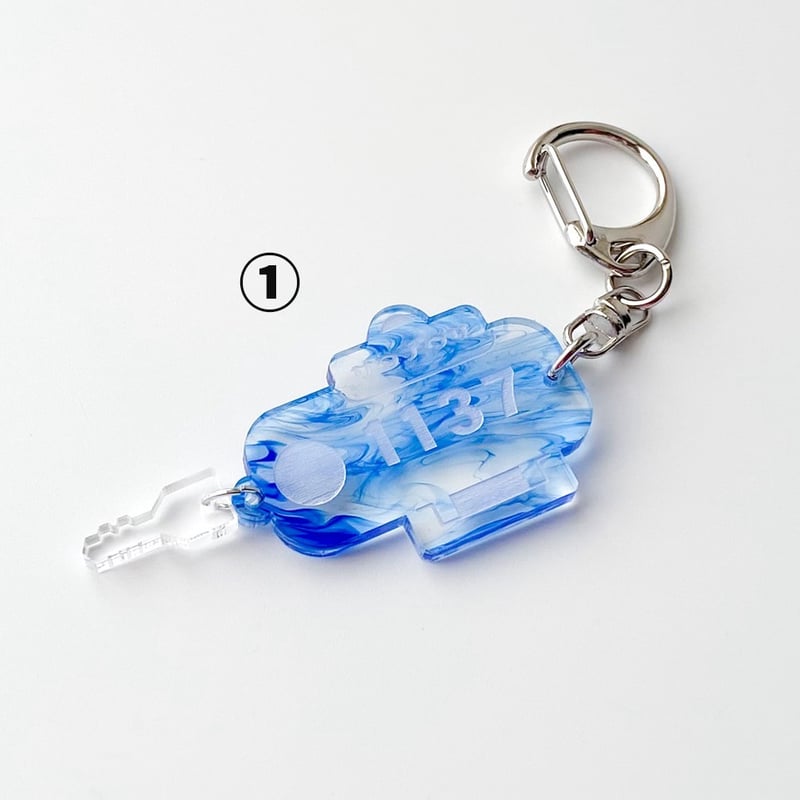 ハンドメイド】アクリルロッカーキー | サウナウサヤサン