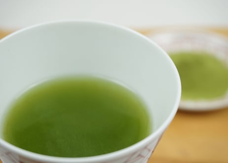 高級粉末煎茶(かぶせ茶)「お茶で健康美人に!!」High-grade Powdered Green Tea(Kabusecha)