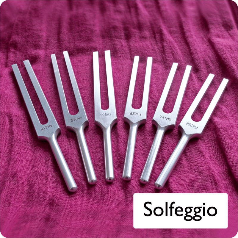 ニチオン特製【ソルフェジオ周波数六音】音叉 | ふだんび
