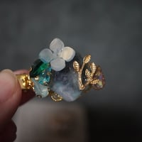 蒼のクリップブローチ