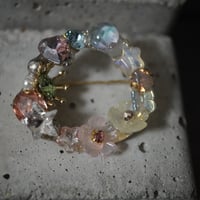 星屑ブローチ　　花畑