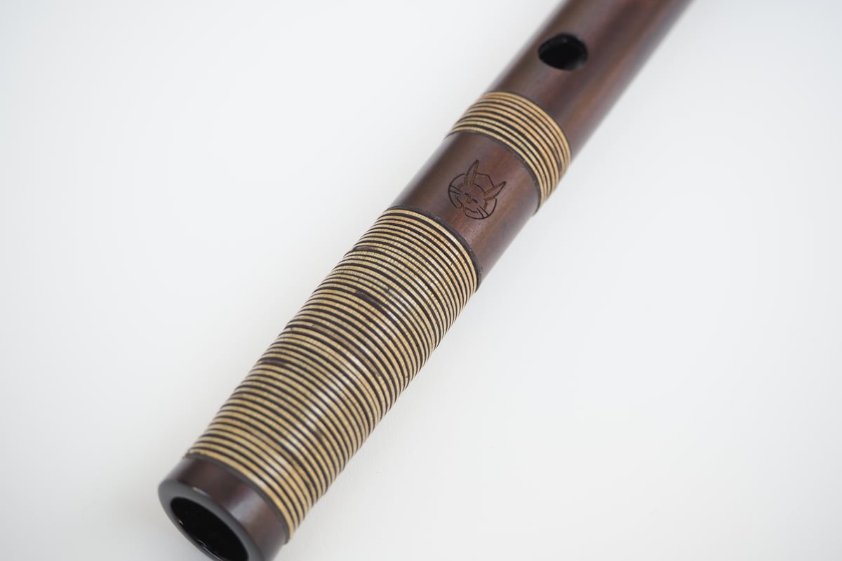 蘭照菅篠笛総巻き古典調5本調子