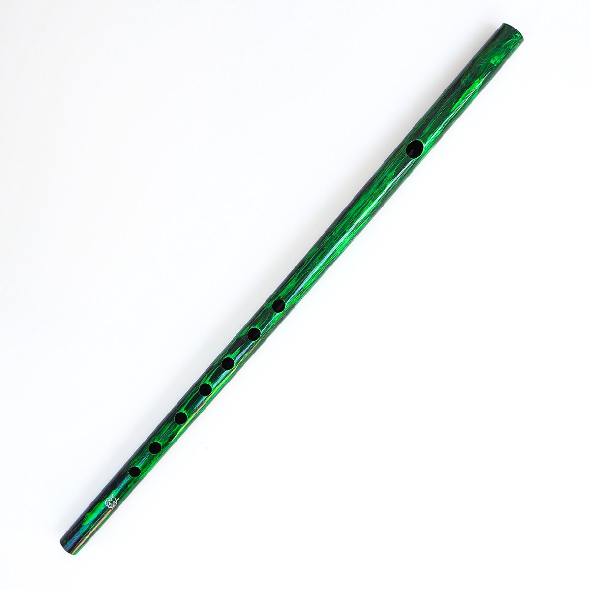 篠笛　竹製　緑色 Amazon | 竹笛 初心者用一節笛 竹笛模造翡翠苦竹入り横笛 緑白色