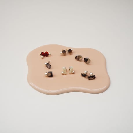 ピアス　コットンパール（正方形）