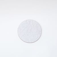 "WHITE PAPER" LEATHER COASTER