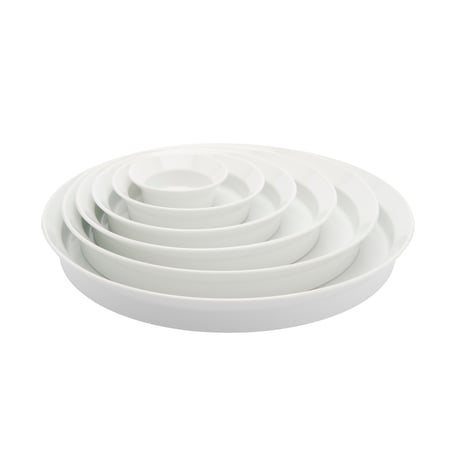 TY Round Deep Plate 80 White