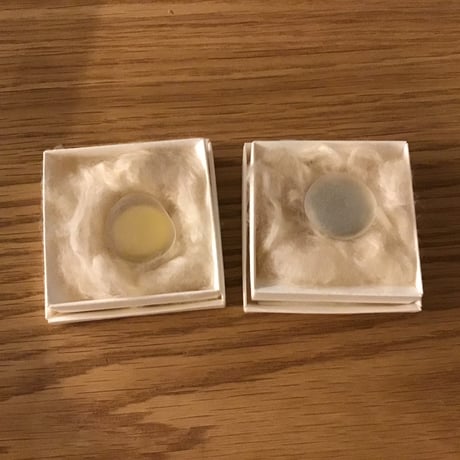 帯留L（ゴールド）  丸型フロスト白箱付き