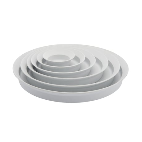 TY Round Deep Plate 120 Gray
