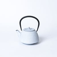 カラー鉄急須　アラレ（0.4L）　白銀